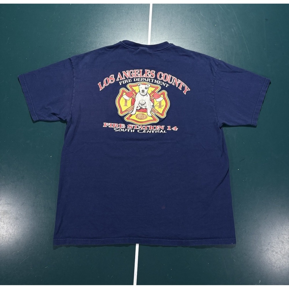 Vintage South Central Los Angeles County Fire Department T Shirt Men's XL 90s